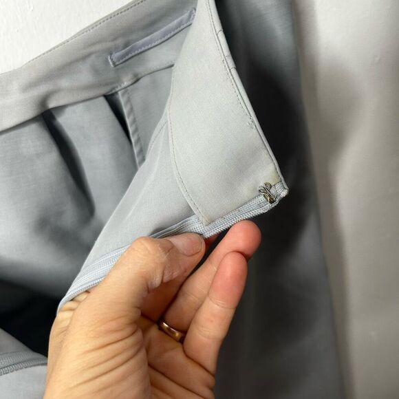 Marni Gray Pencil Skirt Size EU 44 US 12 Zipper Back Closure Drapey Italy - Picture 10 of 13